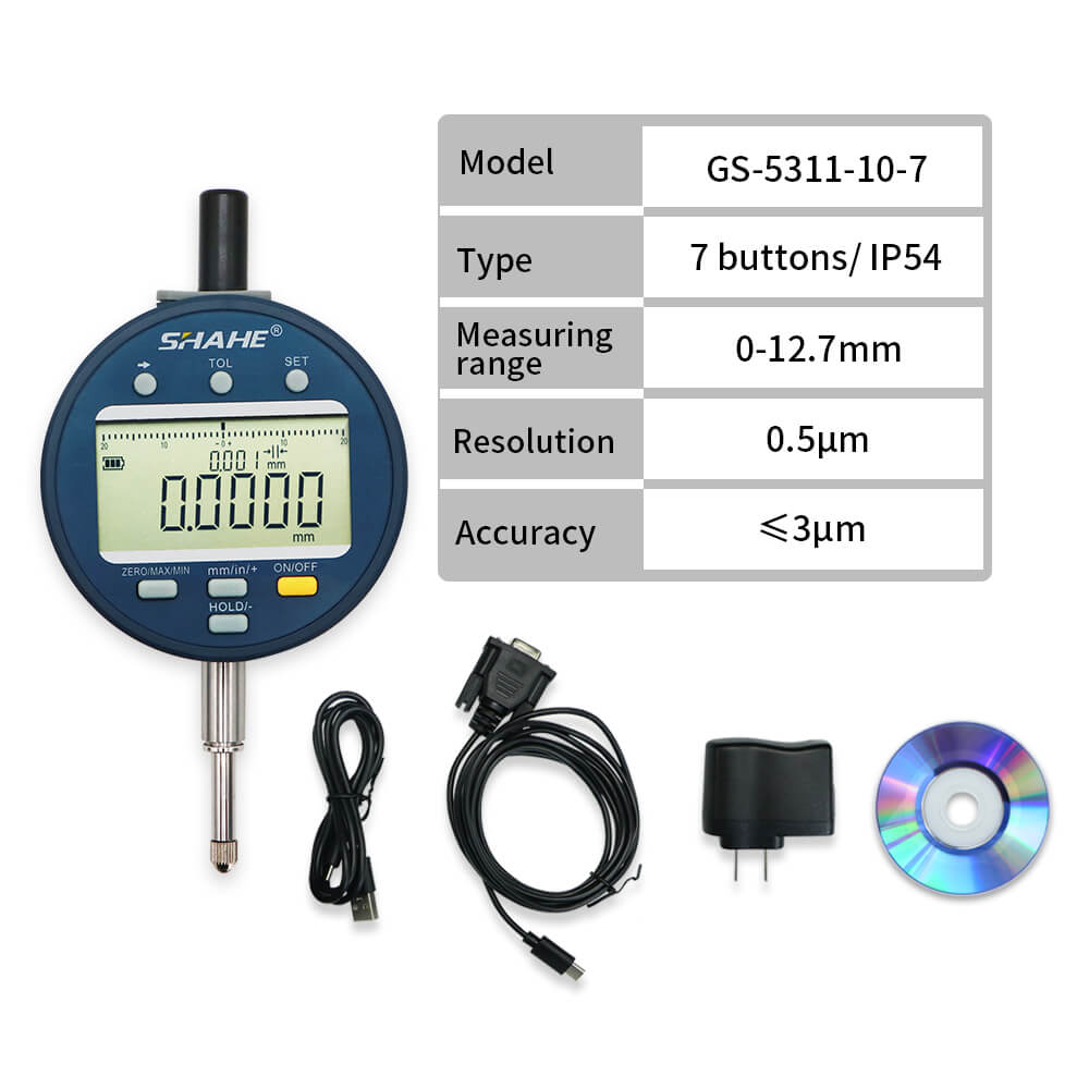 GS-5311-7 0.0001mm Digital indicator with 7 buttons