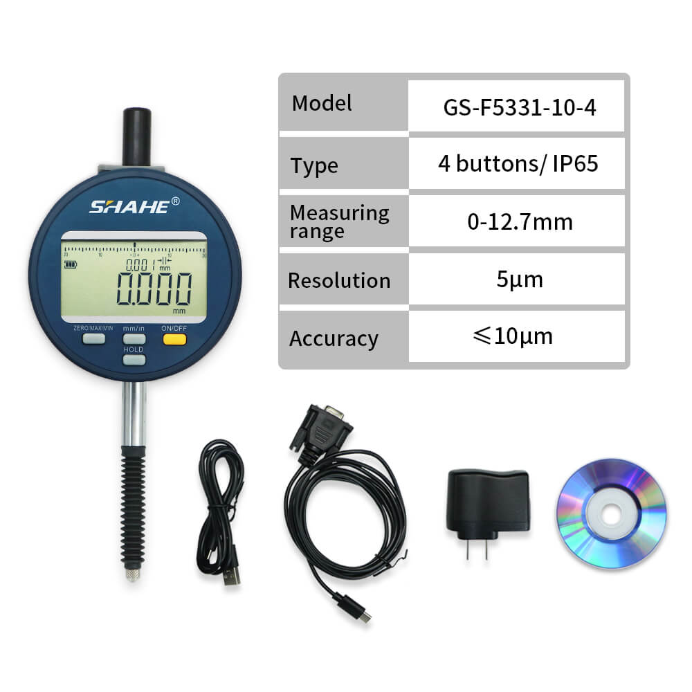 GS-F5331-4 0.01mm IP65 Digital indicator with 4 buttons