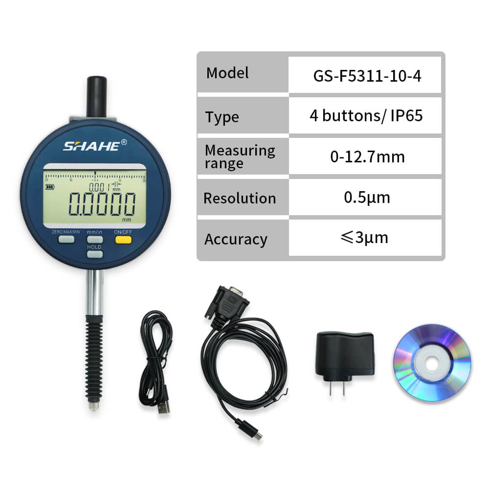 GS-F5311-4 0.0001mm IP65 Digital indicator with 4 buttons