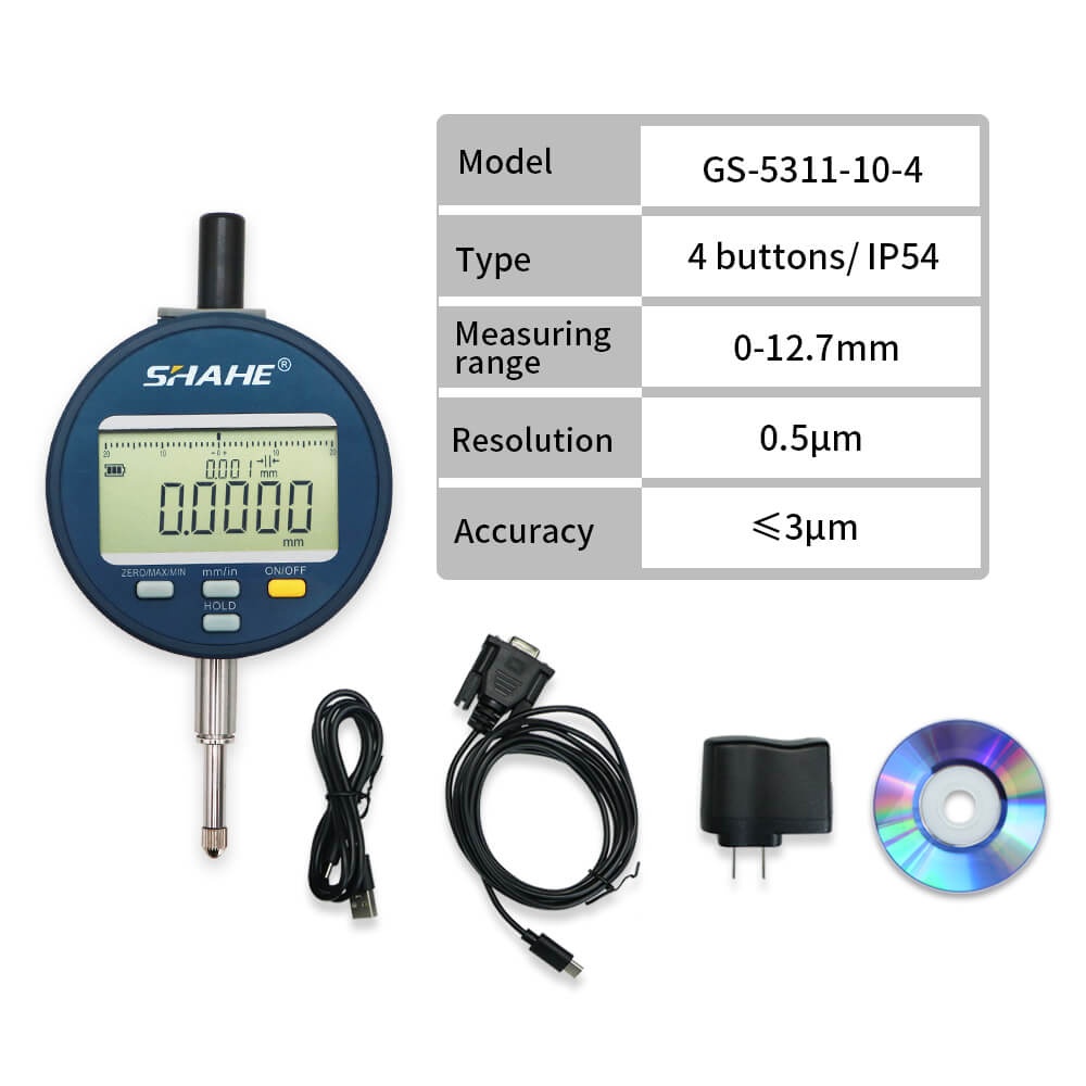 GS-5311-4 0.0001mm Digital indicator with 4 buttons